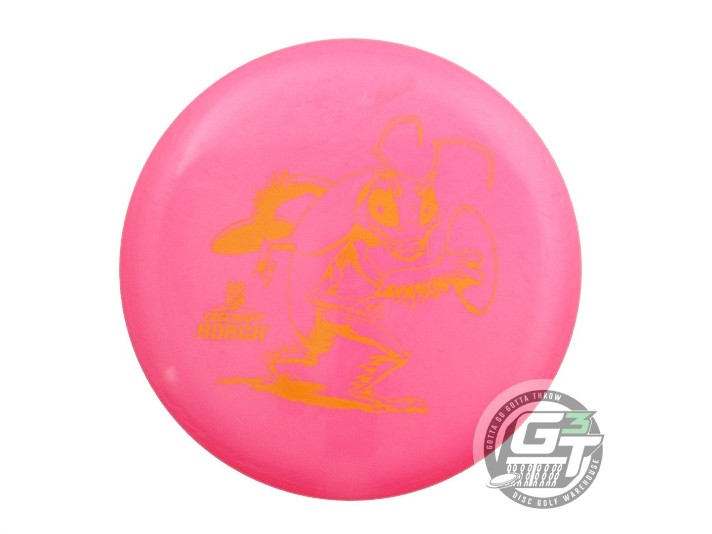 USED Discraft Big Z Roach 175g Pink Yellow Stamp Putter Golf Disc