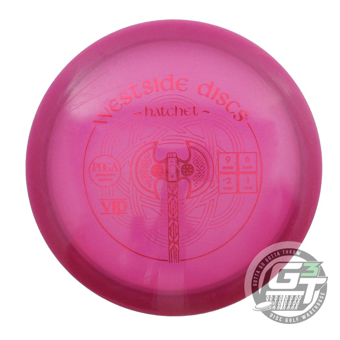 USED Westside Discs VIP Hatchet 173g Magenta Red Foil Fairway Driver Golf Disc