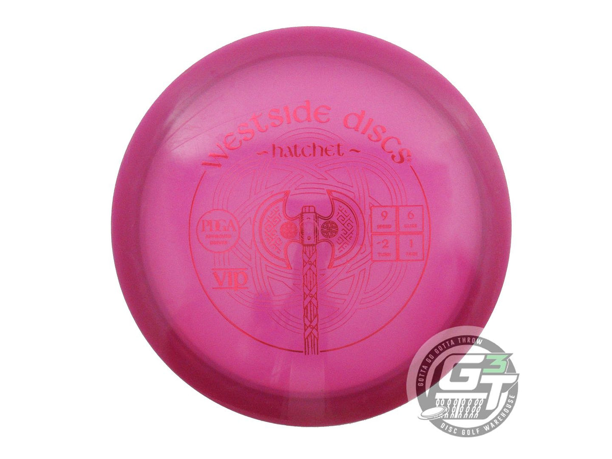 USED Westside Discs VIP Hatchet 173g Magenta Red Foil Fairway Driver Golf Disc