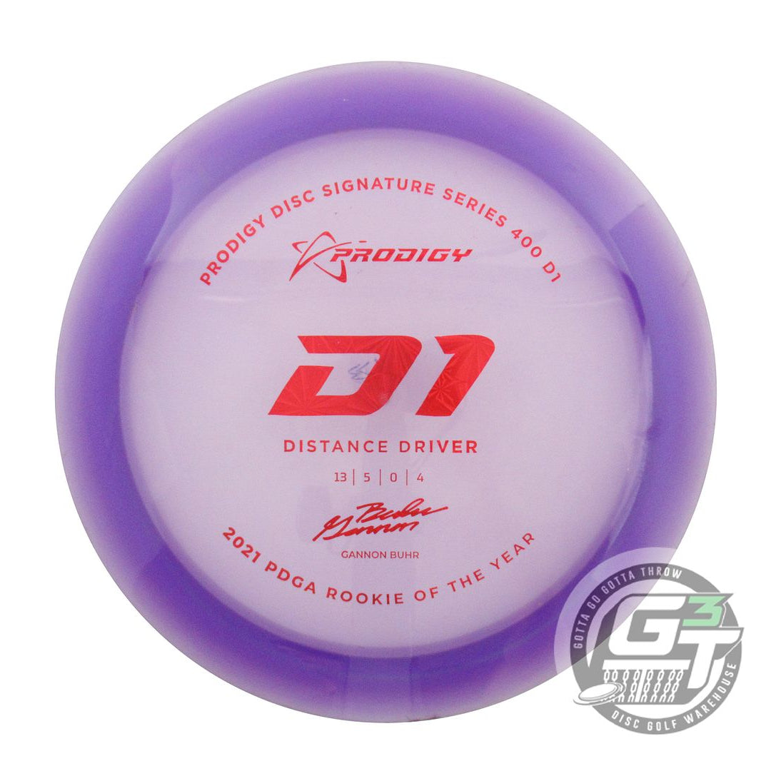 USED Prodigy Discs 400 D1 173g Purple Red Prism Foil Distance Driver Golf Disc