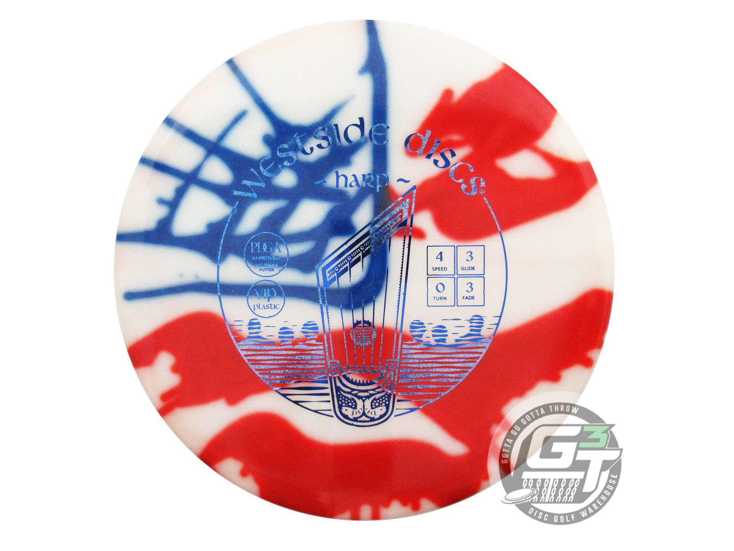 USED Westside Discs MyDye VIP Harp 175g Flag Putter Golf Disc