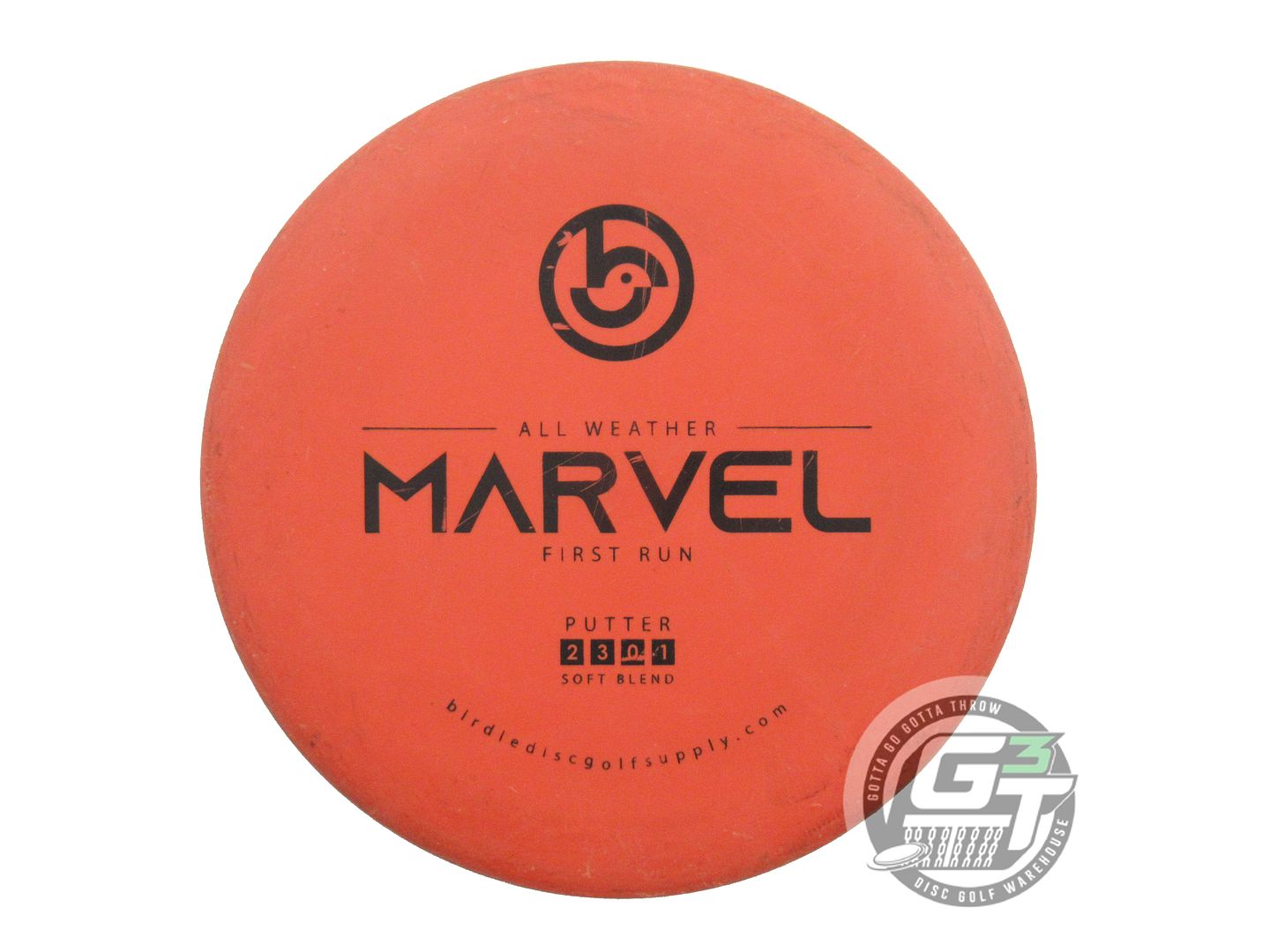 USED Birdie Disc Golf Supply All Weather Soft Blend Marvel 175g Red Putter Disc