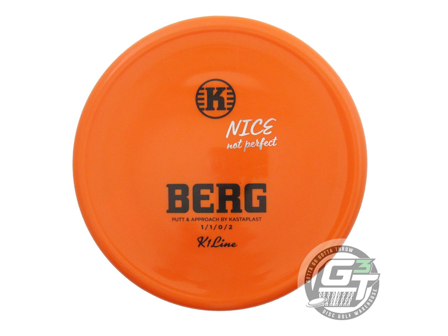 USED Kastaplast X-OUT K1 Berg 173g Orange Putter Golf Disc