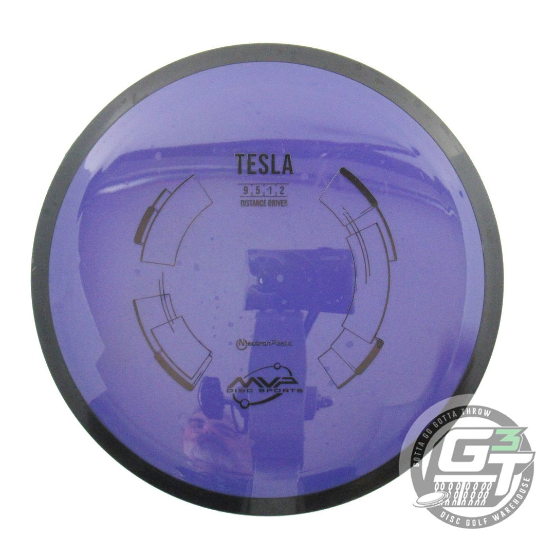 USED MVP Disc Sports Neutron Tesla 157g Purple Distance Driver Golf Disc
