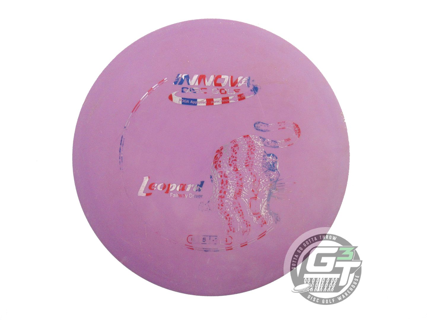 USED Innova DX Leopard 168g Purple Flag Foil Fairway Driver Golf Disc