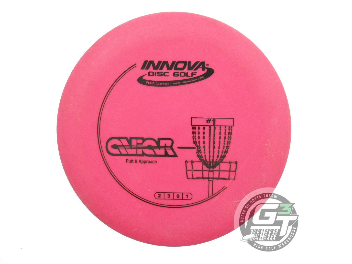 USED Innova DX Aviar 173g Pink Black Stamp Putter Golf Disc