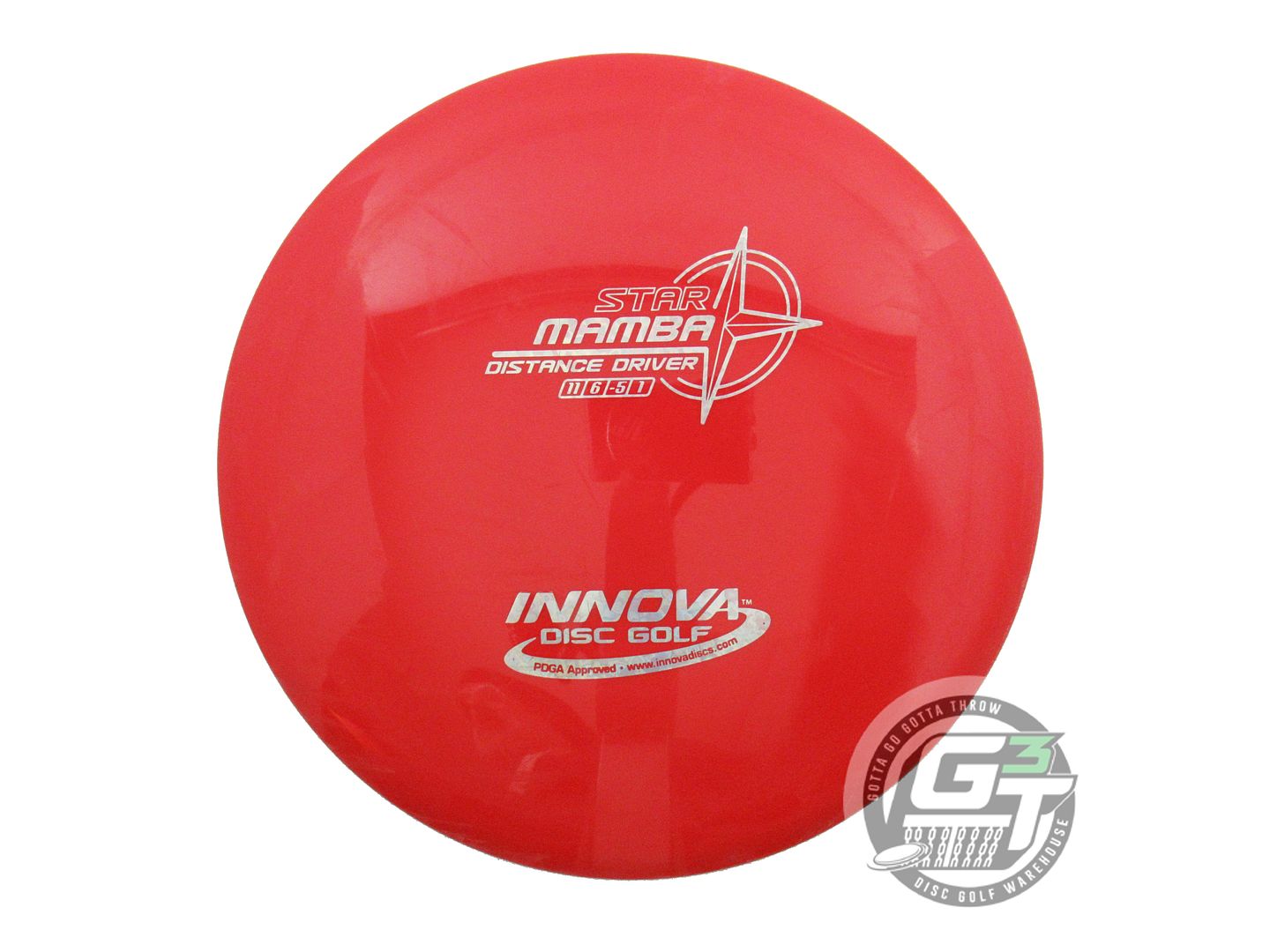 USED Innova Star Mamba 171g Red Silver Heart Foil Distance Driver Golf Disc