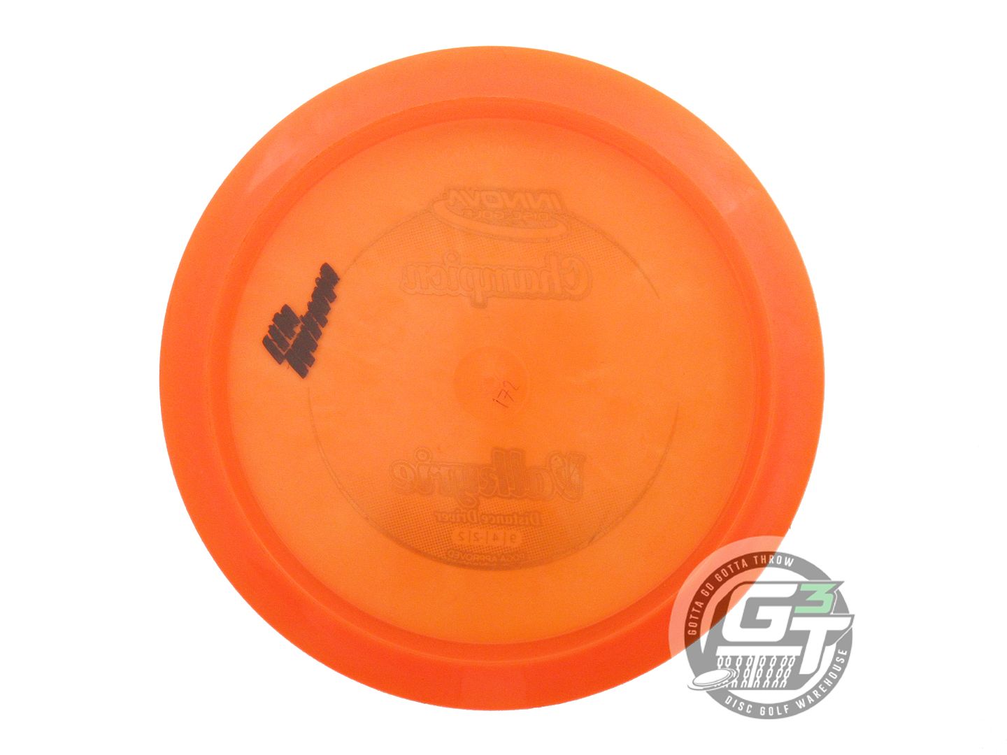 USED Innova Champion Valkyrie 172g Orange Green Foil Distance Driver Golf Disc