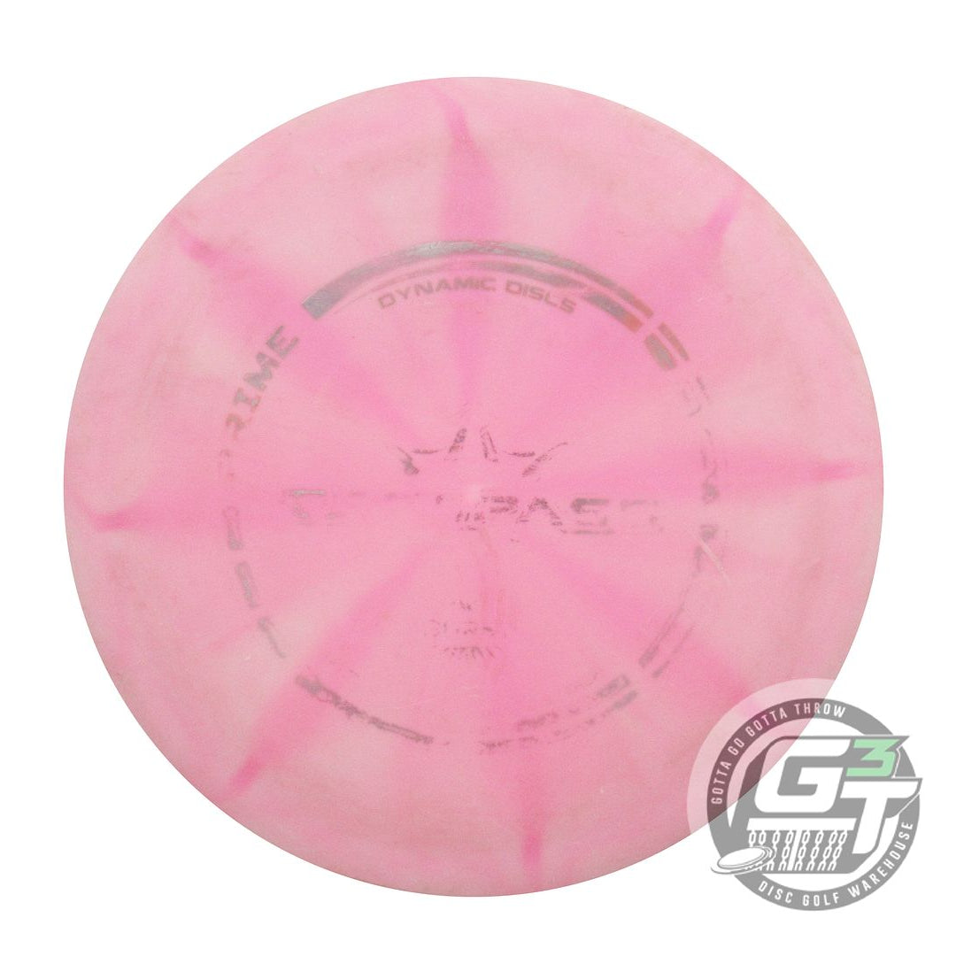 USED Dynamic Discs Prime Burst Trespass 173g Pink Silver Foil Driver Golf Disc