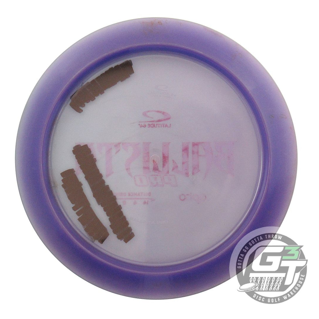 USED Latitude 64 Opto Ballista Pro 163g Purple Wiped Stamp Distance Driver Disc