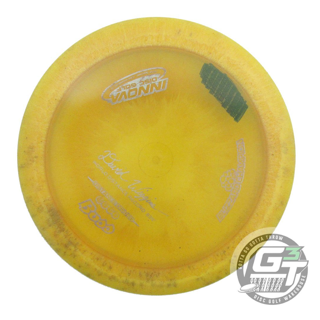 USED Innova Blizzard Boss 136g Yellow SWAMP DYED Distance Driver Golf Disc