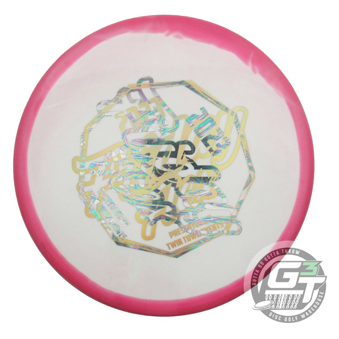 USED Westside Discs X-OUT Tournament Orbit Harp 176g Pink-White Putter Golf Disc