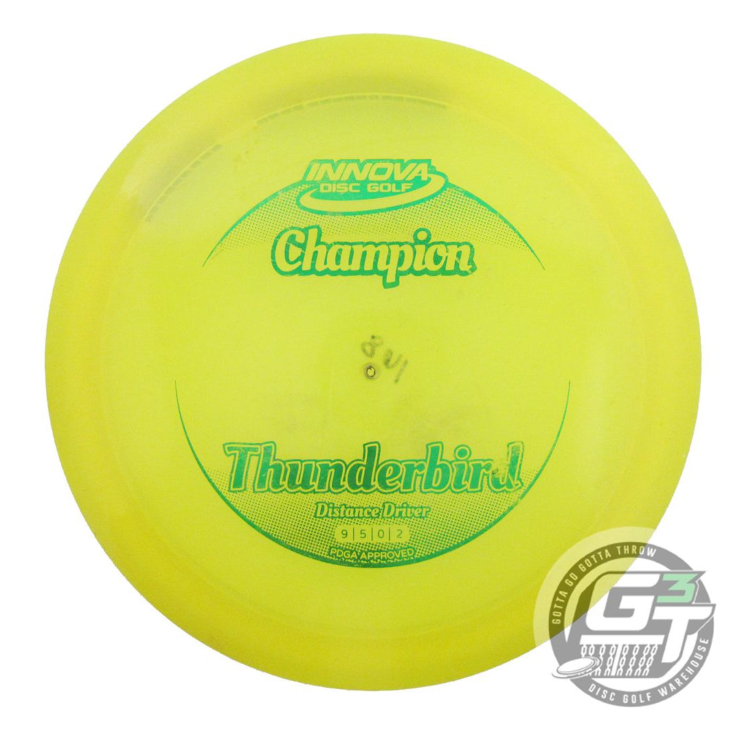 USED Innova Champion Thunderbird 168g Yellow Green Foil Distance Driver Disc