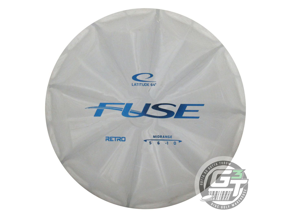 USED Latitude 64 Retro Burst Fuse 173g Gray Blue Foil Midrange Golf Disc