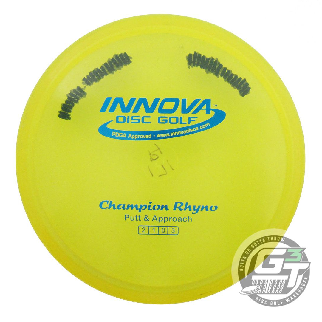 USED Innova Champion Rhyno 171g Yellow Blue Foil Putter Golf Disc