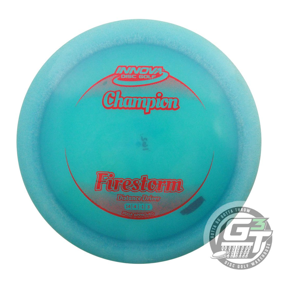 USED Innova Champion Firestorm 162g Teal Red Foil Distance Driver Golf Disc