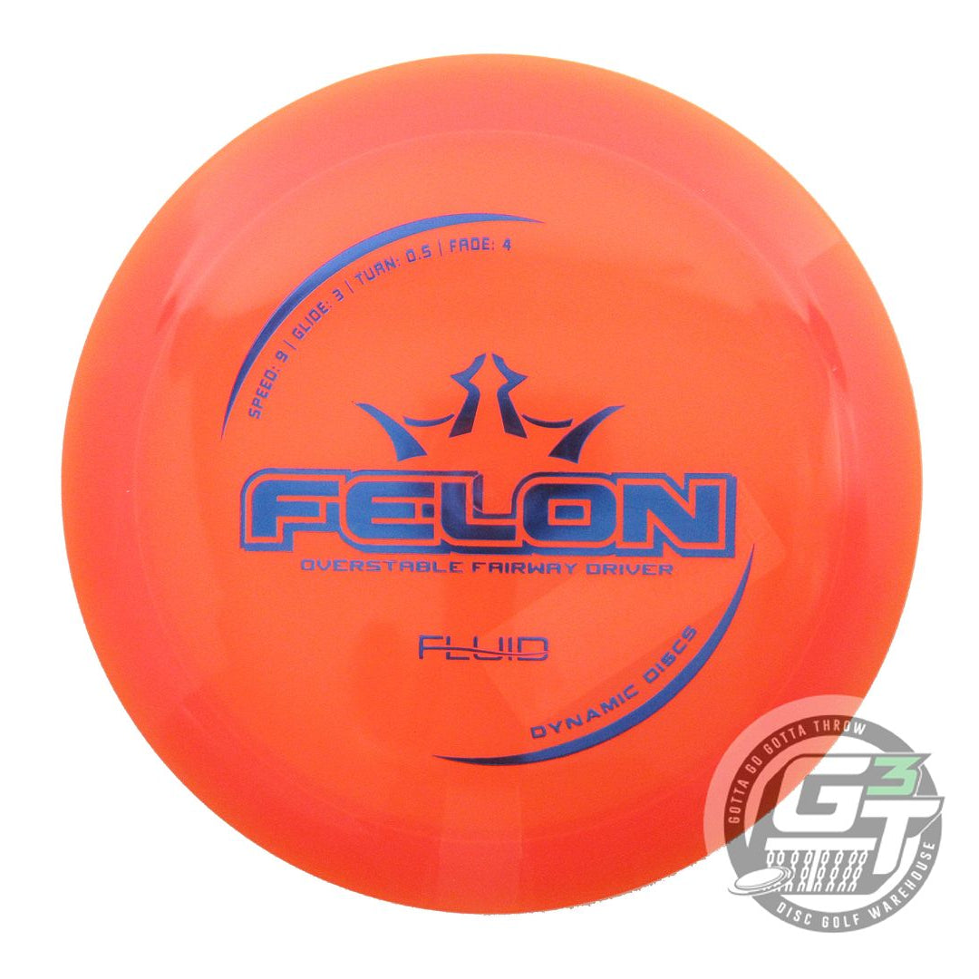 Dynamic Discs Fluid Felon Fairway Driver Golf Disc (Individually Listed)