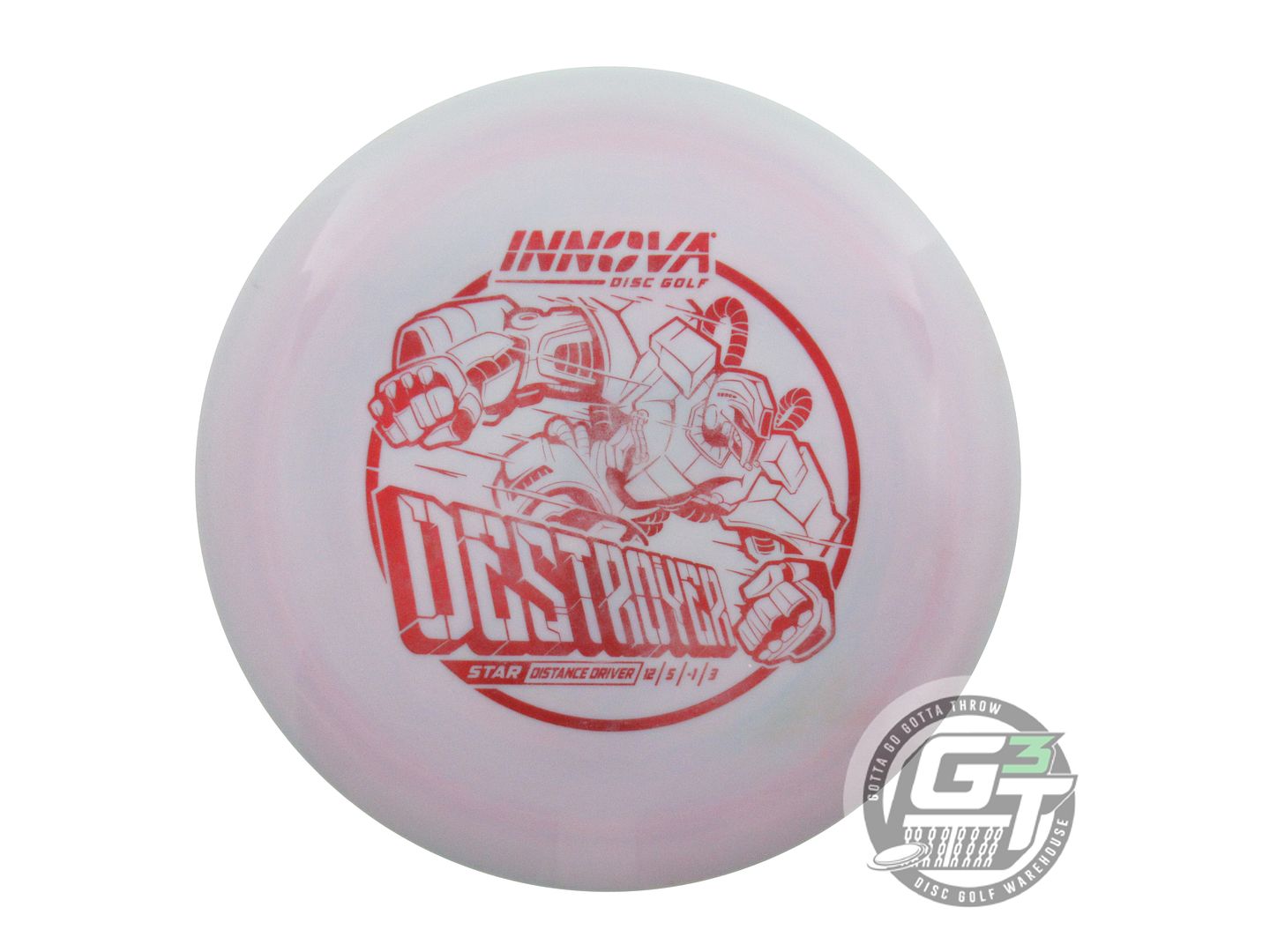 USED Innova Star Destroyer 170g Lilac Red Foil Distance Driver Golf Disc