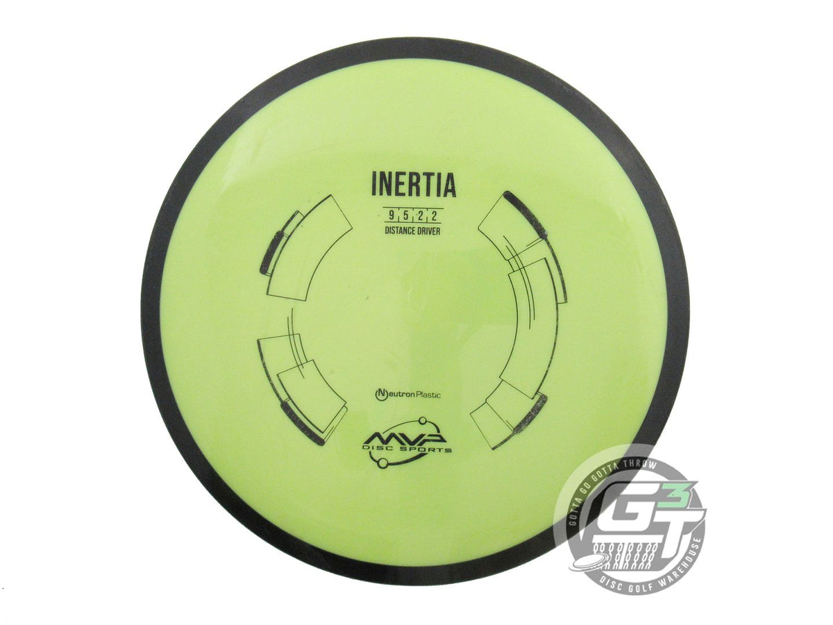 USED MVP Disc Sports Neutron Inertia 156g Lime Distance Driver Golf Disc