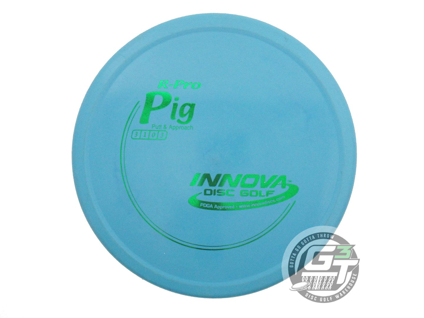 USED Innova R-Pro Pig 175g Teal Green Foil Putter Golf Disc