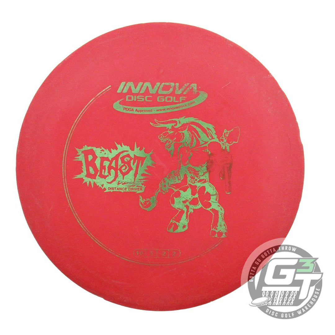 USED Innova DX Beast 162g Red Lime Foil Distance Driver Golf Disc