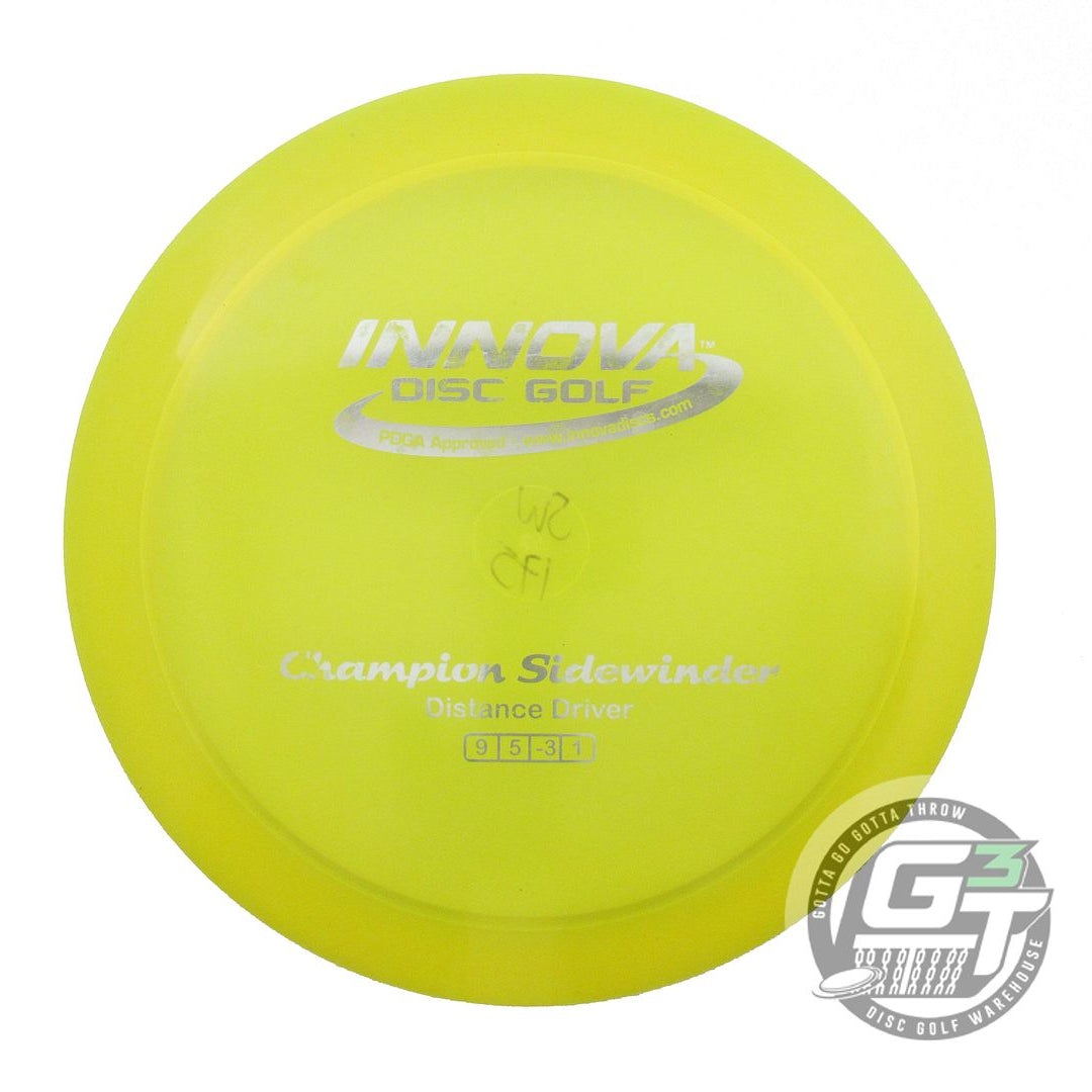 USED Innova Champion Sidewinder 175g Yellow Silver Foil Distance Driver Disc