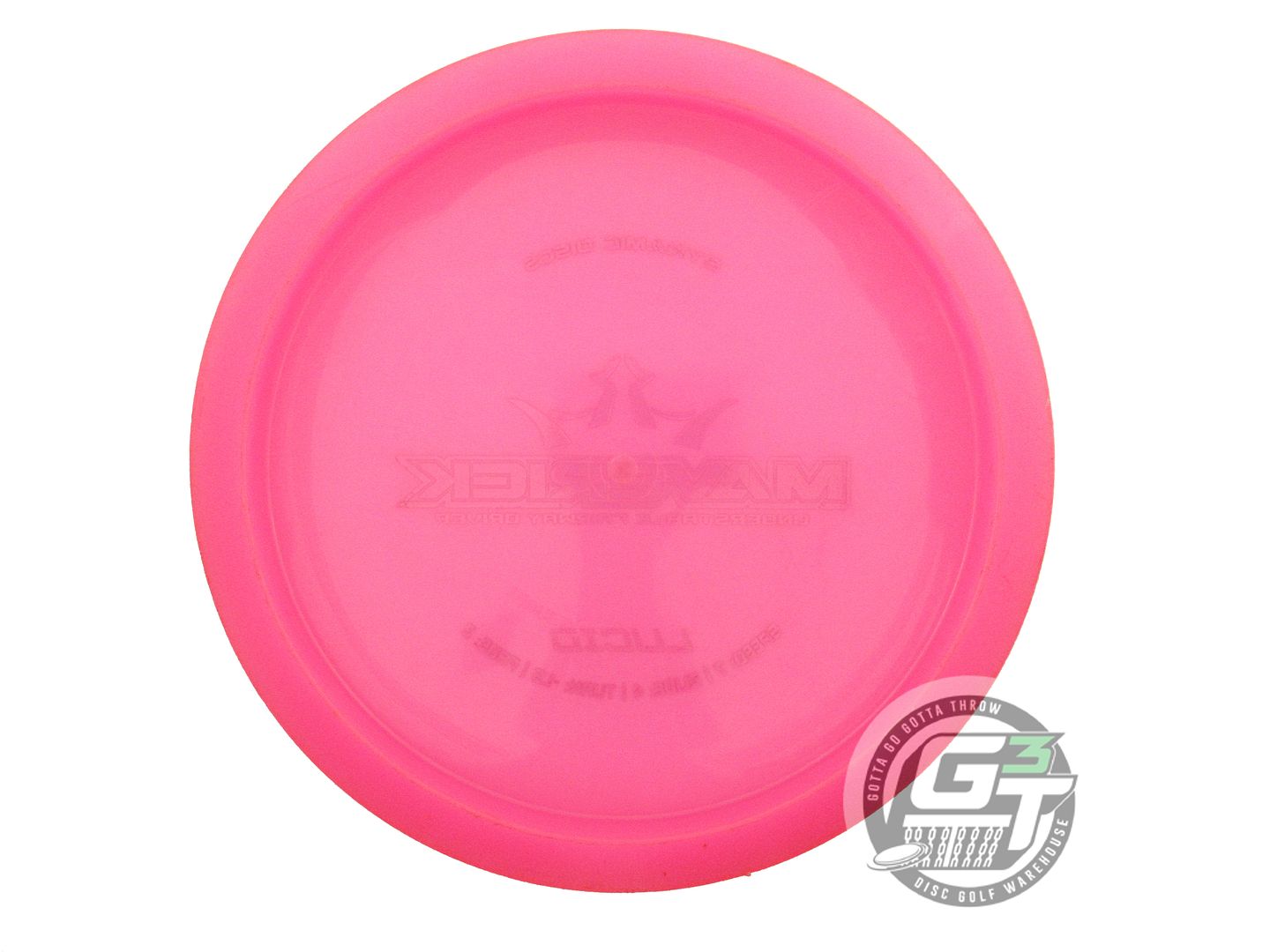USED Dynamic Discs Lucid Maverick 174g Pink Black Stamp Distance Driver Disc