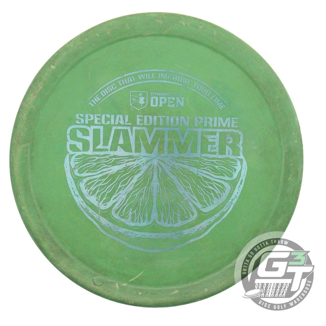 USED Dynamic Discs Prime Slammer 173g Green Silver Foil Putter Disc