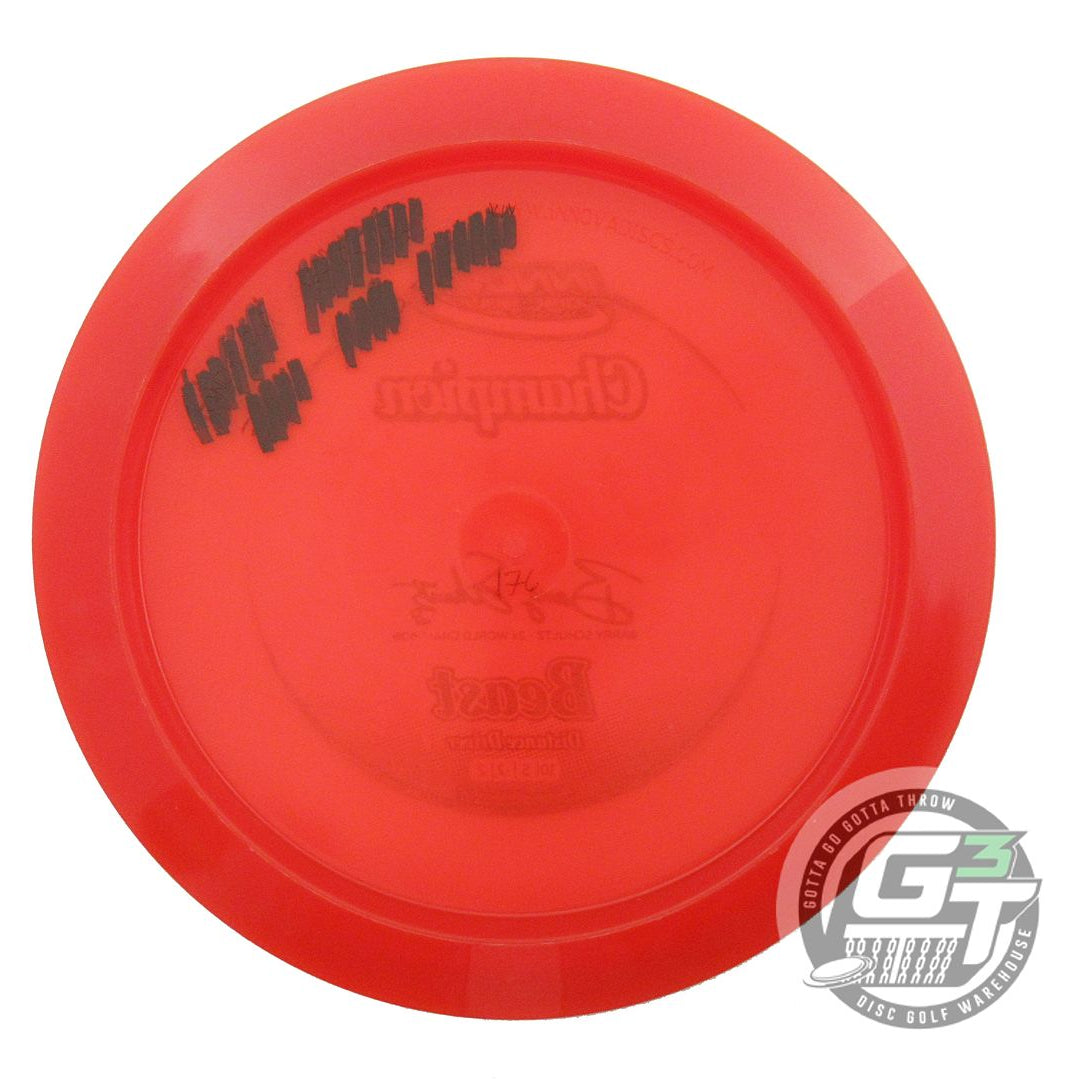 USED Innova Champion Beast 176g Red Teal Shatter Foil Distance Driver Golf Disc