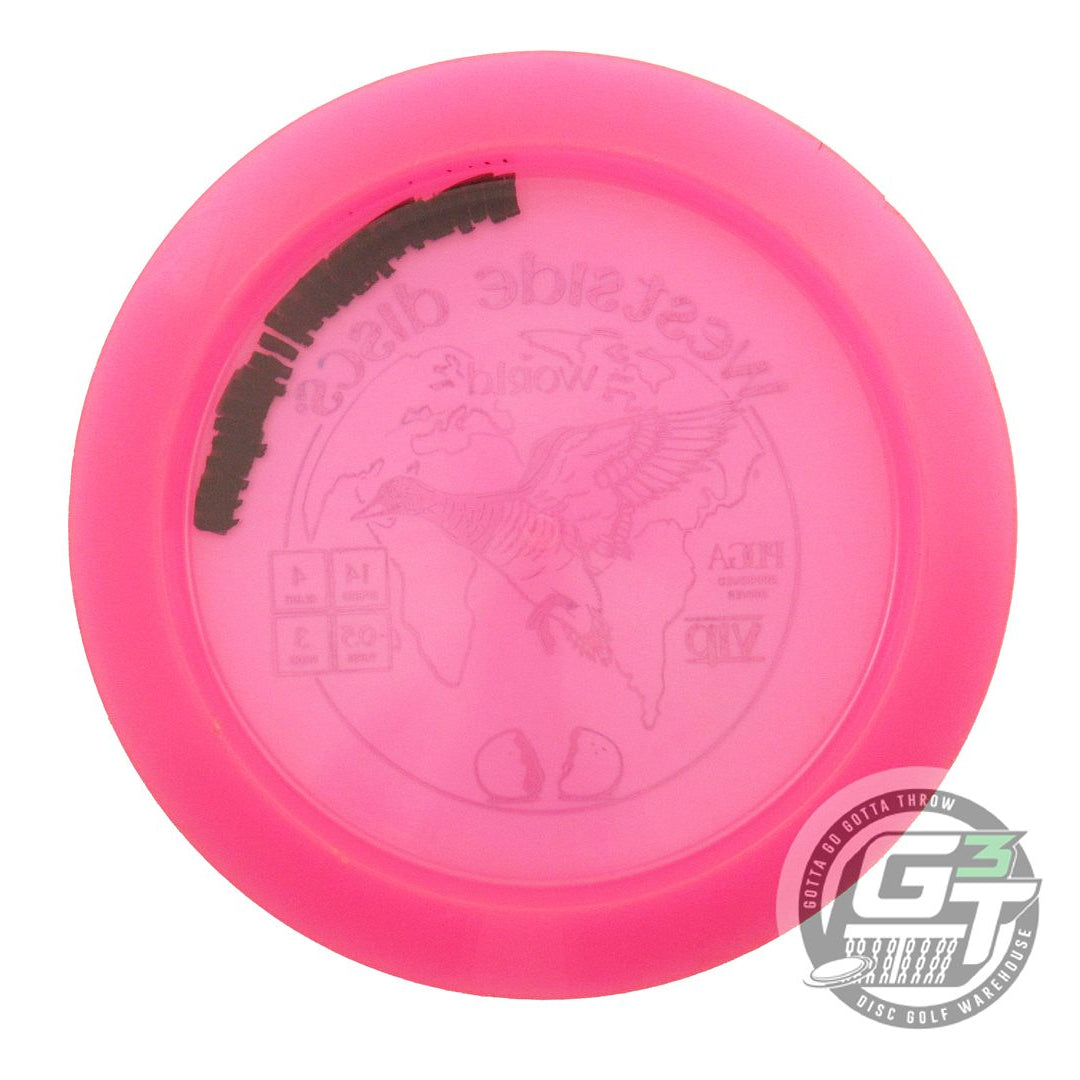 USED Westside Discs VIP World 173g Pink Blue Foil Distance Driver Golf Disc