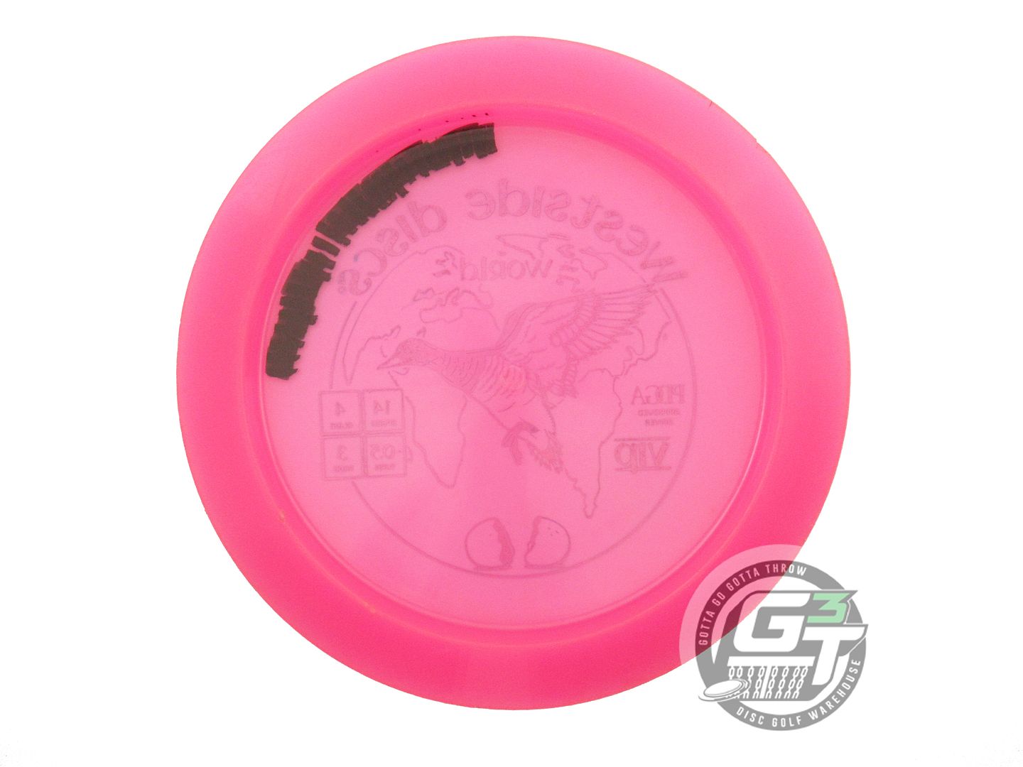 USED Westside Discs VIP World 173g Pink Blue Foil Distance Driver Golf Disc