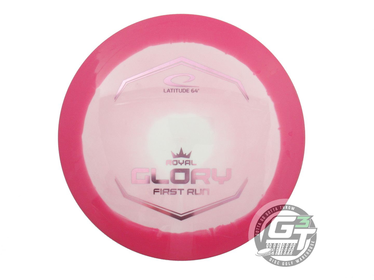 USED Latitude 64 FIRST RUN Royal Grand Orbit Glory 173g Pink-White Driver Disc