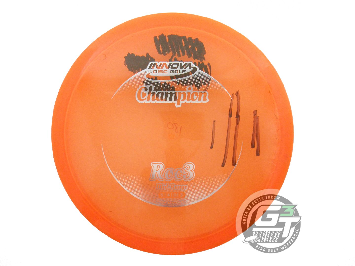 USED Innova Champion Roc3 180g Orange Silver Foil Midrange Golf Disc