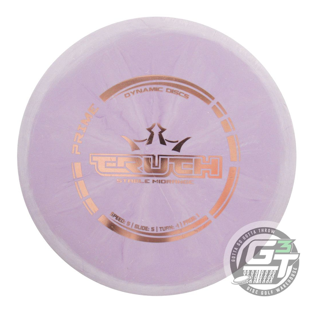 USED Dynamic Discs Prime Burst Truth 176g Lilac Gold Foil Midrange Golf Disc