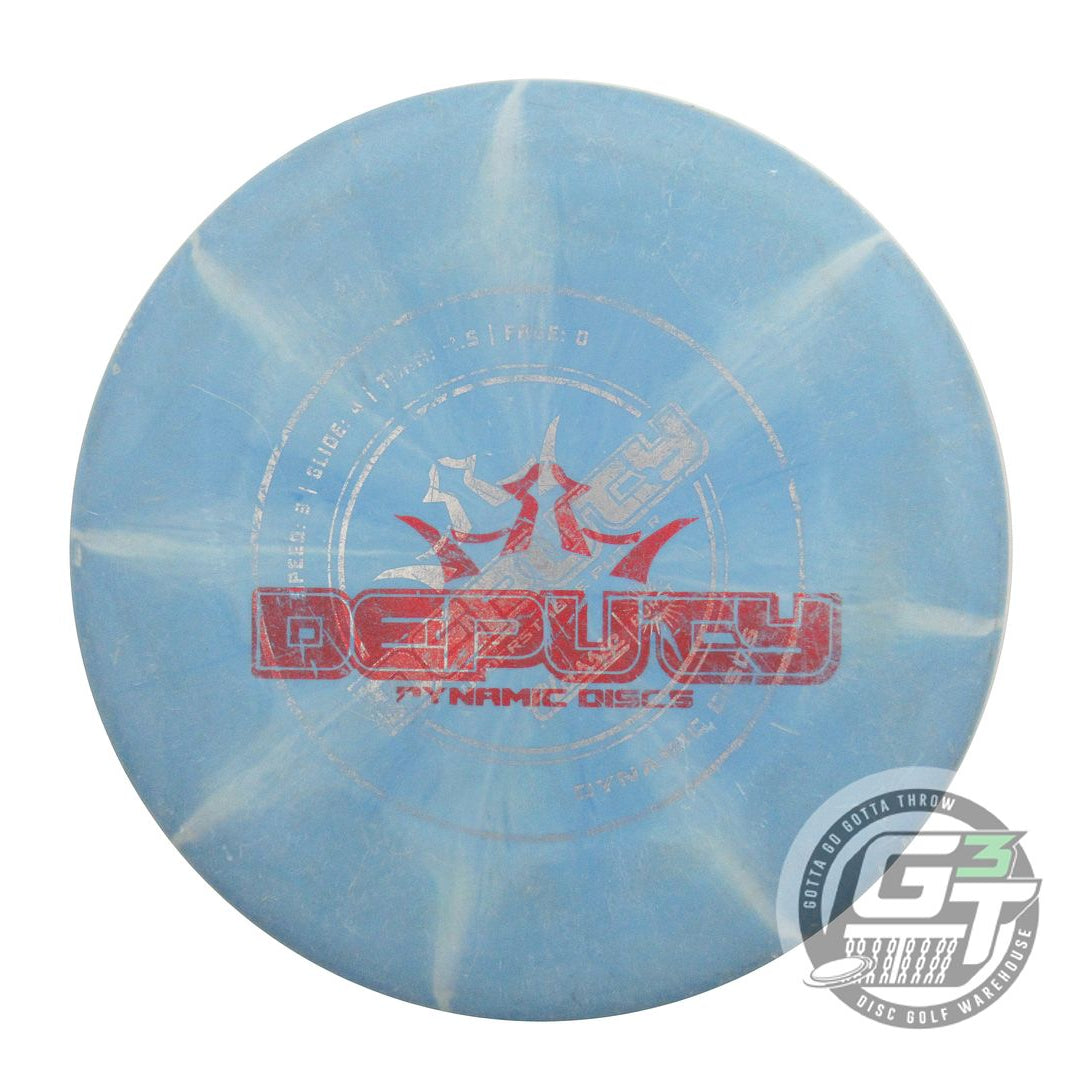 USED Dynamic Discs X-OUT Classic Blend Burst Deputy 173g Blue Putter Golf Disc