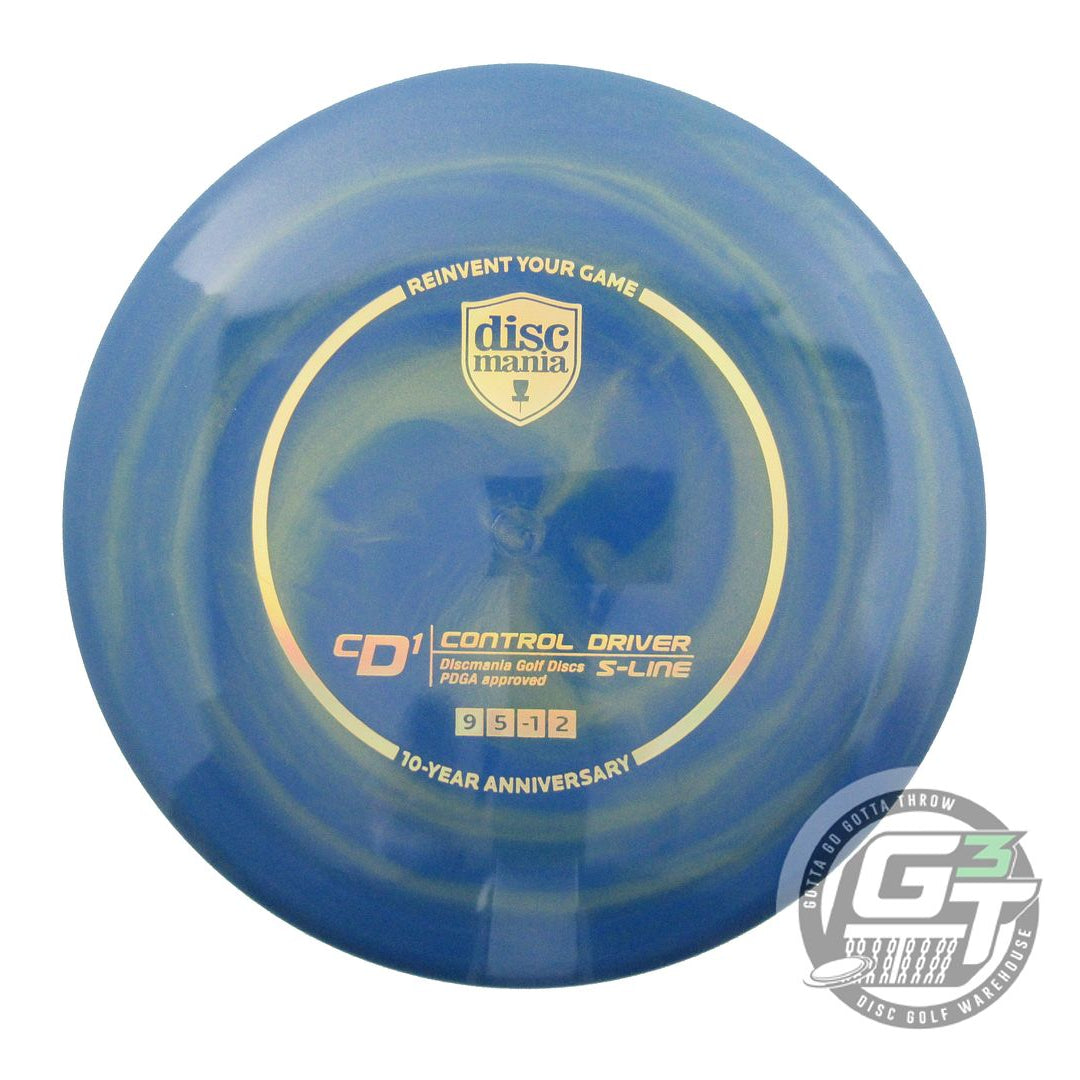 Discmania Limited Edition 10-Year Anniversary Golden Swirl S-Line CD1 Control Driver Distance Driver Golf Disc (Individually Listed)