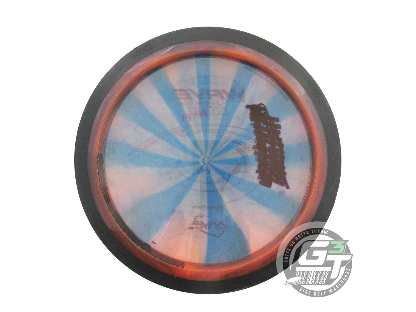 USED MVP Disc Sports Proton Wave 164g Pink-Blue Swirl Distance Driver Golf Disc