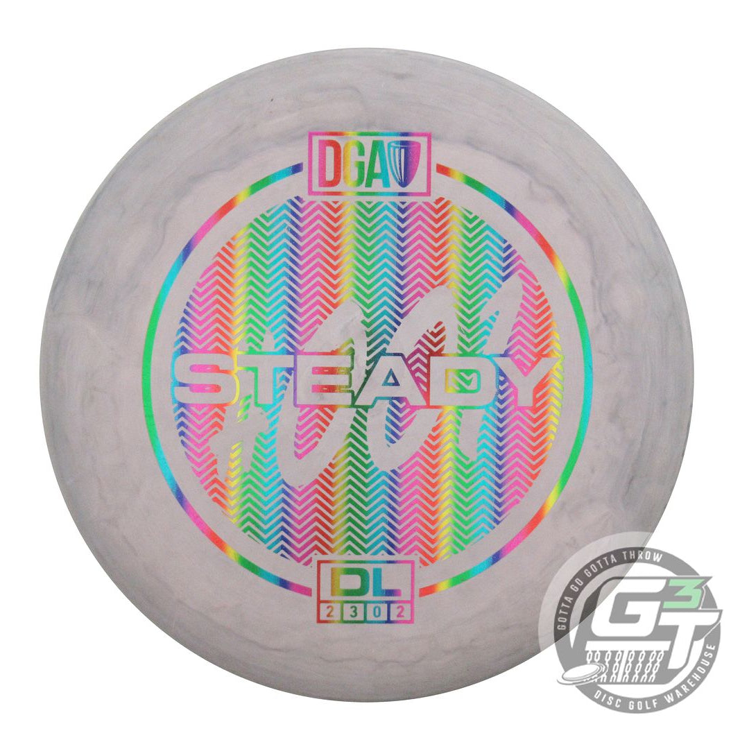 USED DGA D-Line Steady 174g Gray Rainbow Foil Putter Golf Disc