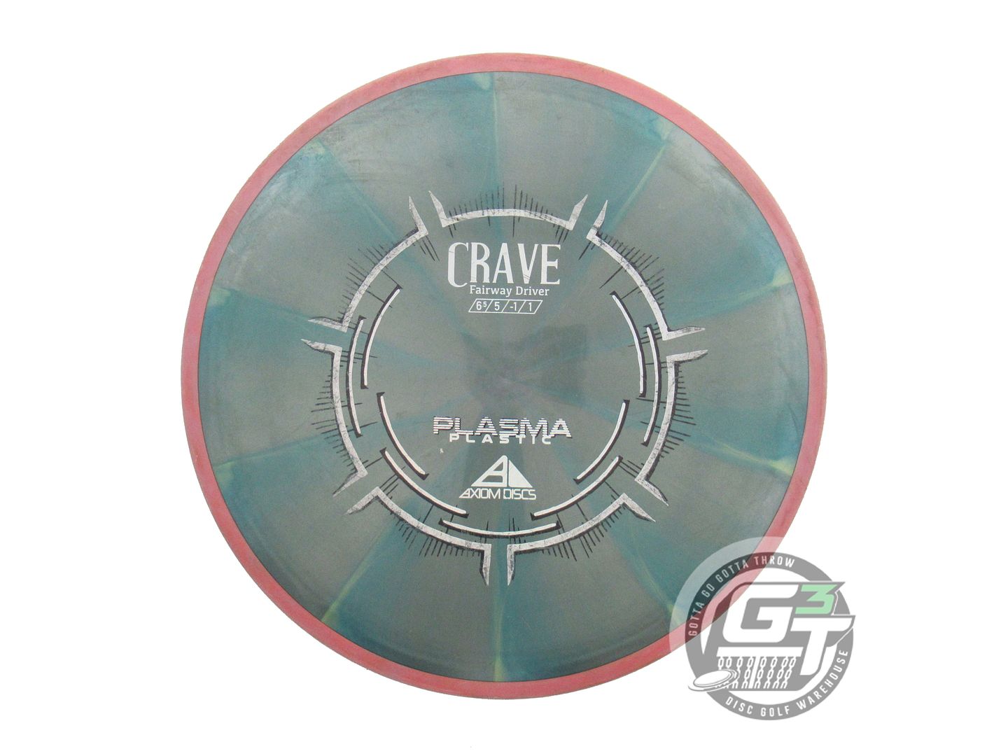 USED Axiom Discs Plasma Crave 173g Gray-Green Purple Rim Fairway Driver Disc