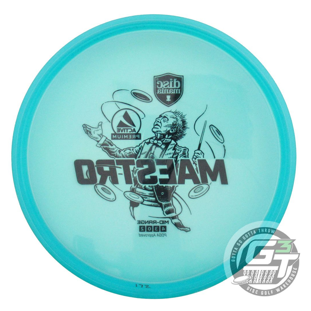 USED DiscMania Active Premium Maestro 172g Teal Black Stamp Midrange Golf Disc