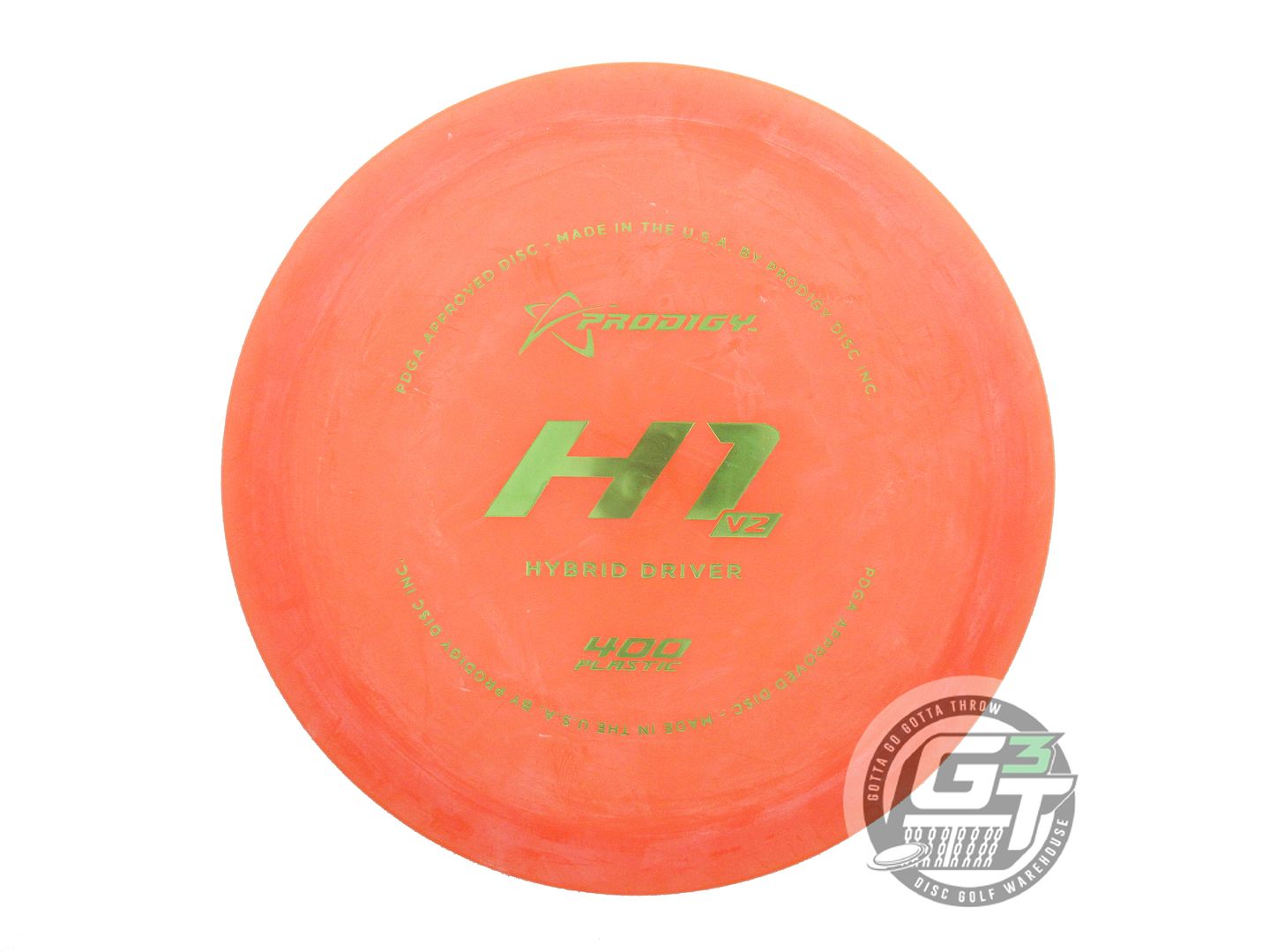 USED Prodigy Discs 400 H1 V2 172g Orange Lime Foil CHALKY Hybrid Driver Disc