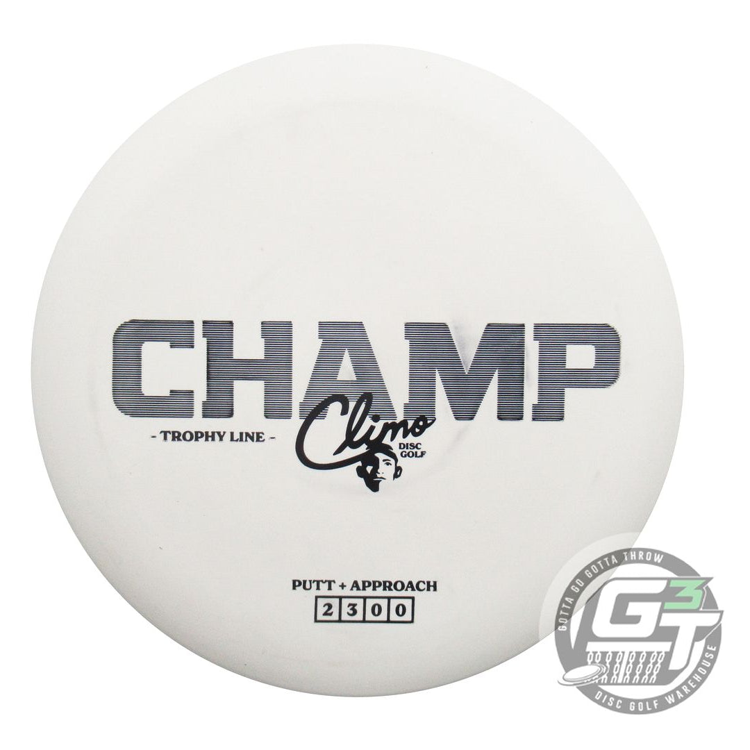 USED Climo Trophy Line Champ 175g White Black Stamp Putter Golf Disc