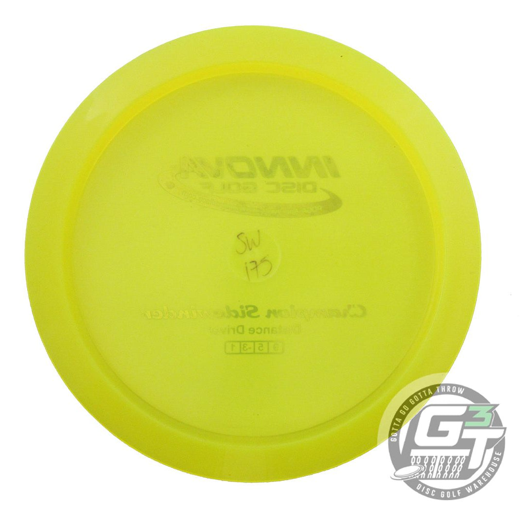 USED Innova Champion Sidewinder 175g Yellow Silver Foil Distance Driver Disc