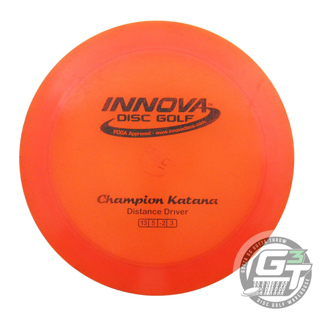 USED Innova Champion Katana 171g Orange Black Stamp Distance Driver Golf Disc