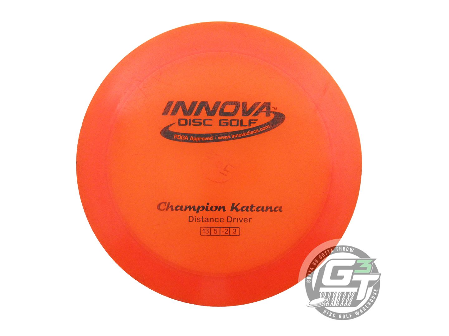 USED Innova Champion Katana 171g Orange Black Stamp Distance Driver Golf Disc