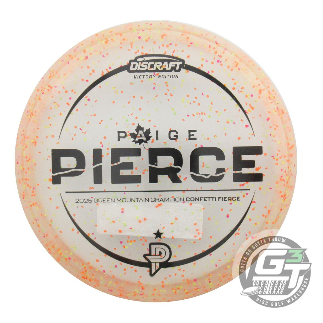 Discraft Limited Edition Victory Edition 2025 GMC Champion Paige Pierce Confetti Elite Z Fierce Putter Golf Disc (Individually Listed)