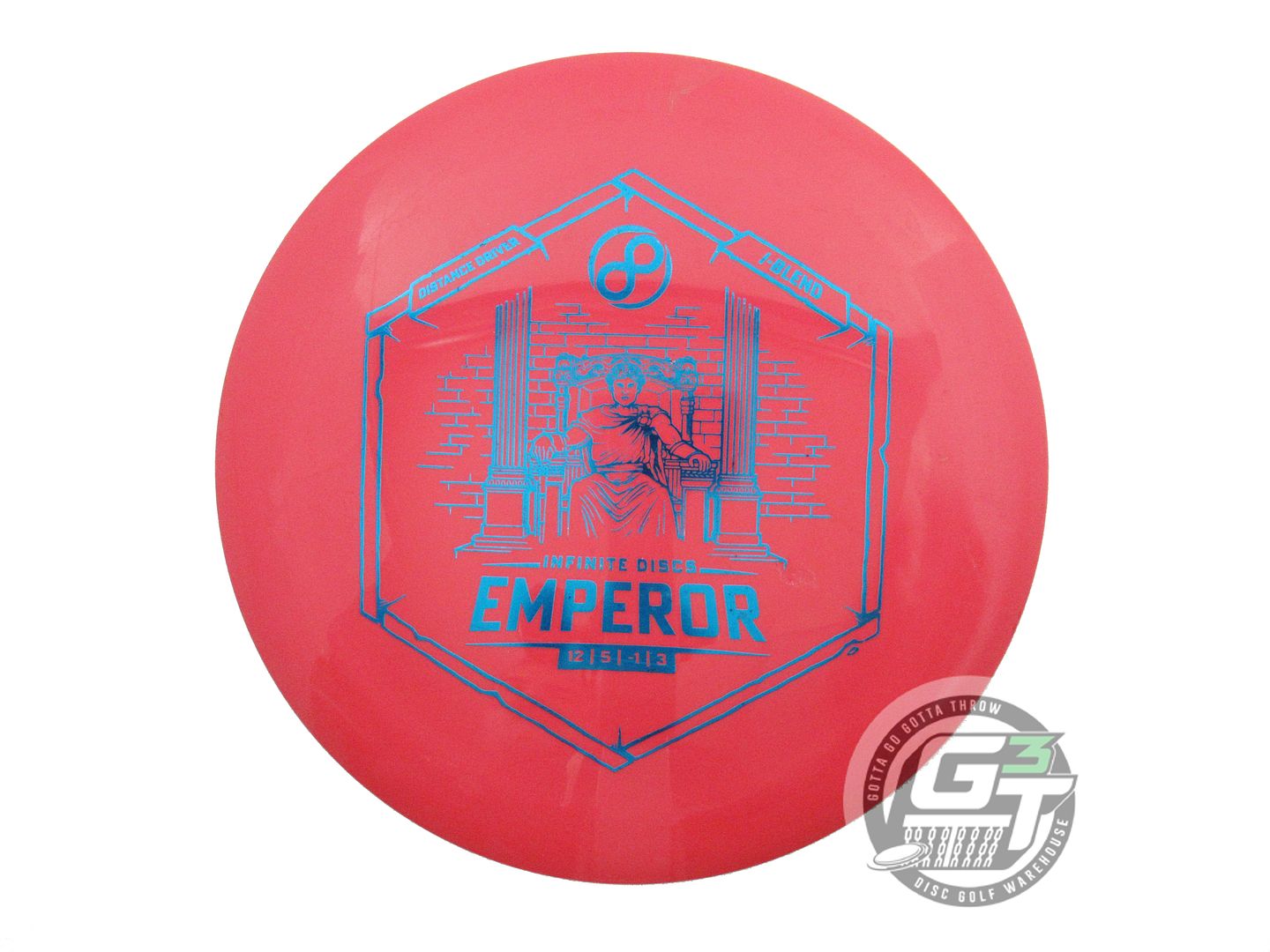 USED Infinite I-Blend Emperor 174g Red Blue Foil Distance Driver Golf Disc