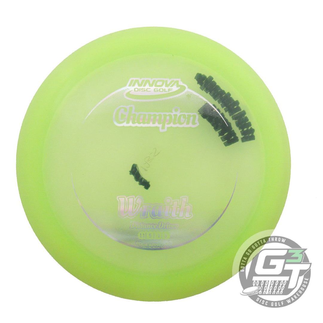 USED Innova Champion Wraith 174g Yellow Silver Holo Foil Distance Driver Disc