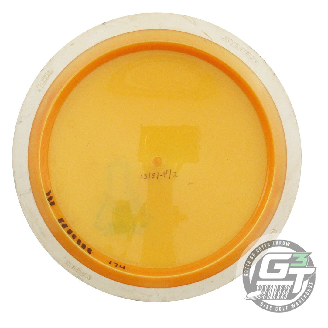 USED Axiom Discs X-OUT Plasma Mayhem 174g Yellow White Rim Distance Driver Disc