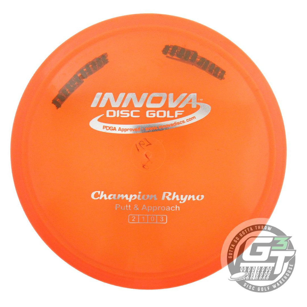 USED Innova Champion Rhyno 167g Orange Silver Foil Putter Golf Disc